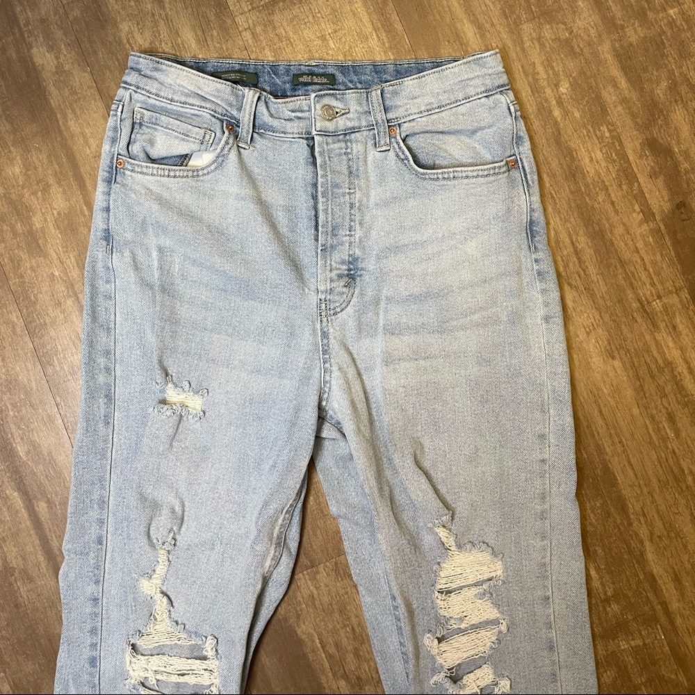 High waisted mom jeans